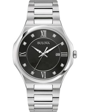 Bulova Classic Diamond Bracelet Watch, 41Mm X 8Mm - Gray