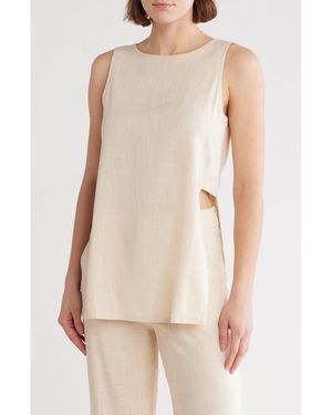 Love By Design Delilah Open Side Sleeveless Top - Natural