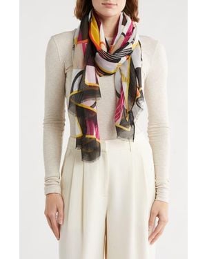 Karl Lagerfeld Art Deco Scarf - Natural