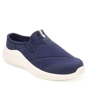 Dearfoams Quilted Woven Mule - Blue