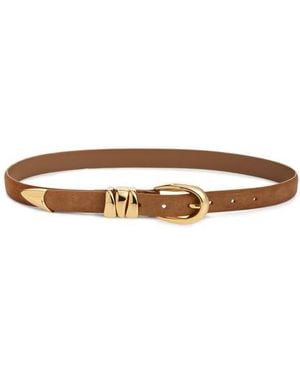 Madewell Triple Keeper Suede Belt - Multicolor