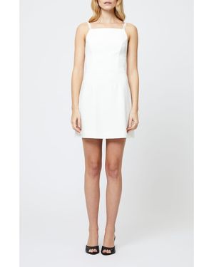 French Connection Whisper Square Neck Minidress - White
