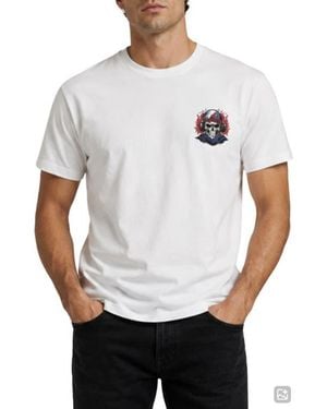 Bayyork Noise Is Freedom Graphic T-Shirt - White