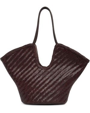 Sam Edelman Lynn Woven Leather Tote - Brown