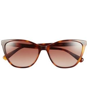 Longchamp Le Pliage 57Mm Gradient Cat Eye Sunglasses - Brown