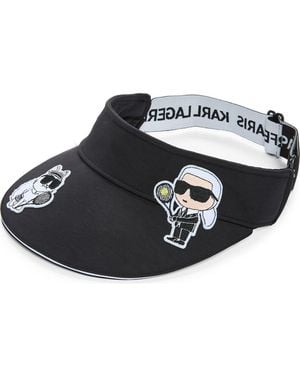 KARL LAGERFELD Karl & Choupette Visor - Black