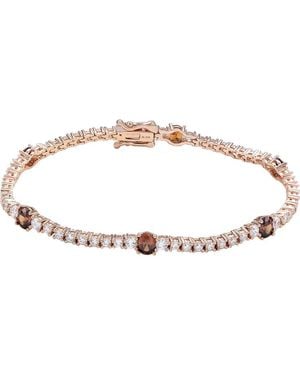 Suzy Levian Cubic Zirconia Tennis Bracelet - Metallic
