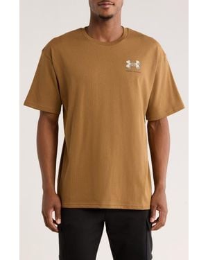 Under Armour Logo Short Sleeve T-Shirt - Brown