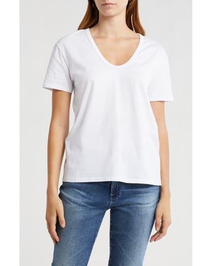 AG Jeans Henson V-Neck T-Shirt - White