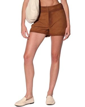 Walter Baker Kendra High Waist Shorts - Brown