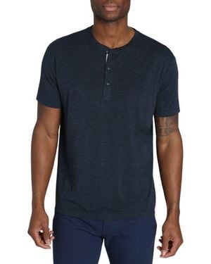 Jachs New York Henley T-Shirt - Blue