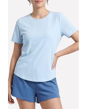 Skechers Gowalk Luxe Rib T-Shirt - Blue