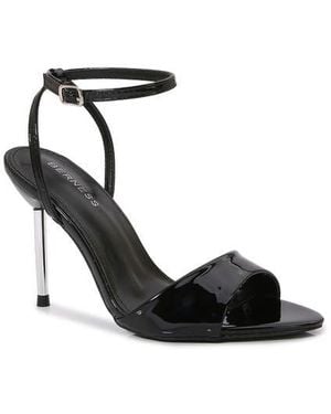 BERNESS Patent Stiletto Sandal - Black