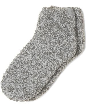 Barefoot Dreams Cozychic Tennis Socks - Gray