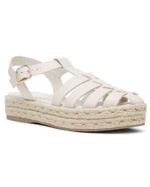 Steve Madden Marlin Espadrille Fisherman Sandal - White