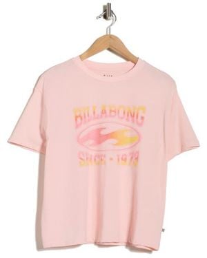 Billabong Surfside Graphic T-Shirt - Pink