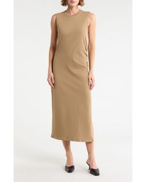 FRAME Cotton T-Shirt Dress - Natural