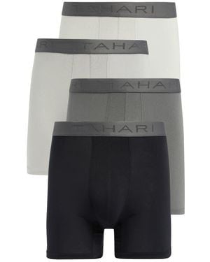 Tahari 4-Pack Luxe Micro Boxer Briefs - Gray