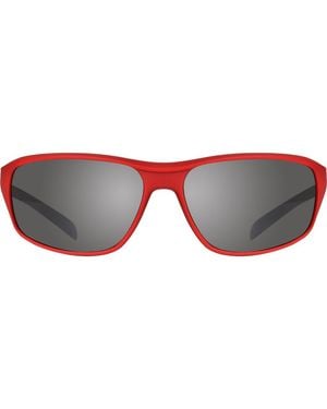 Revo Vertex 67Mm Polarized Rectangular Sunglasses - Red