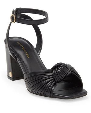 Tommy Hilfiger Sarifina Knotted Strap Sandal - Black