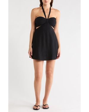 LBLC The Label Priscilla Halter Dress - Black