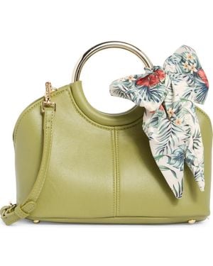Steve Madden Gwenie Faux Leather Handbag With Scarf - Green