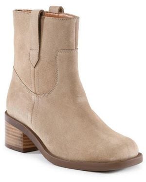 Seychelles Curl Up Leather Boot - Natural