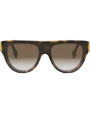 Fendi First 139Mm Flat Top Sunglasses - Brown