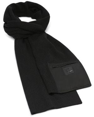 Karl Lagerfeld Zip Pocket Knit Scarf - Black