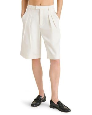 Steve Madden Ivana Pleated Bermuda Shorts - Natural