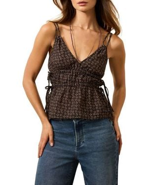 Faherty Sunbeam Side Tie Camisole - Black