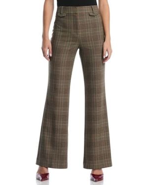 Laundry by Shelli Segal Flared Leg Pants - Brown