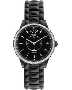 Gv2 Siena Diamond Swiss Quartz Bracelet Watch, 38Mm - Black