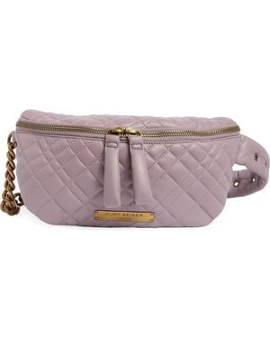 Kurt Geiger Brixton Leather Belt Bag - Purple