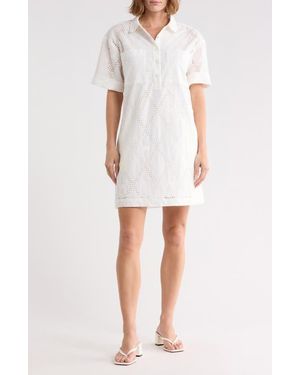 UGG Inya Eyelet Polo Dress - White