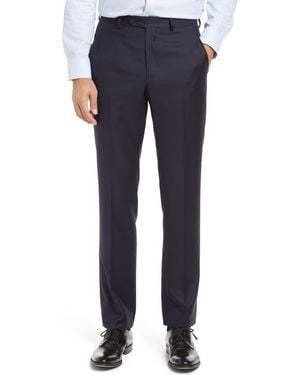 Santorelli Wool Serge Dress Pants - Blue