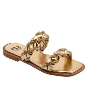 Ninety Union Sunny Embellished Slide Sandal - Metallic