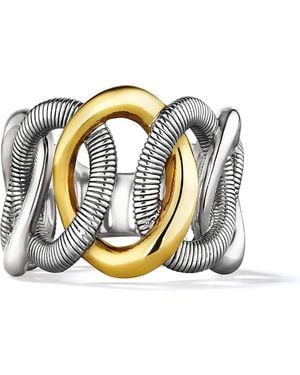 Judith Ripka Eternity Interlocking Chain Ring - Metallic