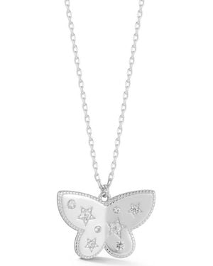 Sphera Milano Butterfly Pendant Necklace - White