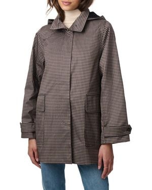 Bernardo Recycled Polyester Rain Coat - Brown