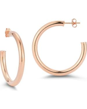 Glaze Jewelry Sterling Hoop Earrings - White