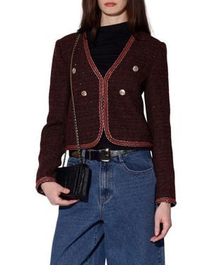 Walter Baker Elodie Tweed Jacket - Red