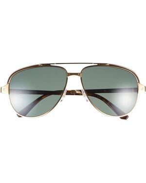 Cartier 60Mm Aviator Sunglasses - Green