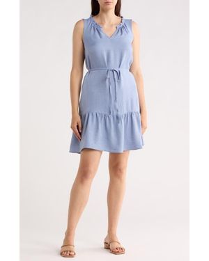 Beach Lunch Lounge Zendaya Drawstring Dress - Blue