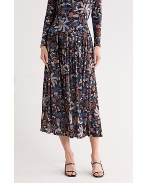 Ulla Johnson Blanche Pull-On Midi Skirt - Black