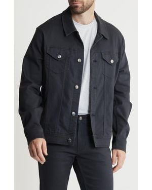 Jachs New York Vandam Commuter Trucker Jacket - Black