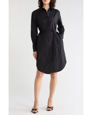 BOSS Delegant Long Sleeve Shirtdress - Black