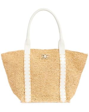 Sam Edelman Marley Raffia Tote Bag - Natural