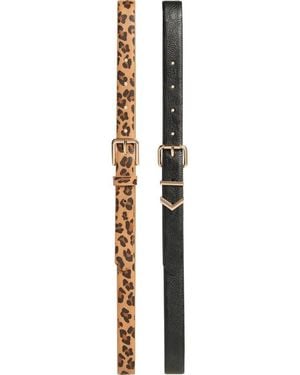 Vince Camuto 2-For-1 Assorted Belts - Metallic