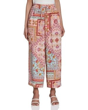 Bagatelle Elastic Waist Pull On Pants - Red